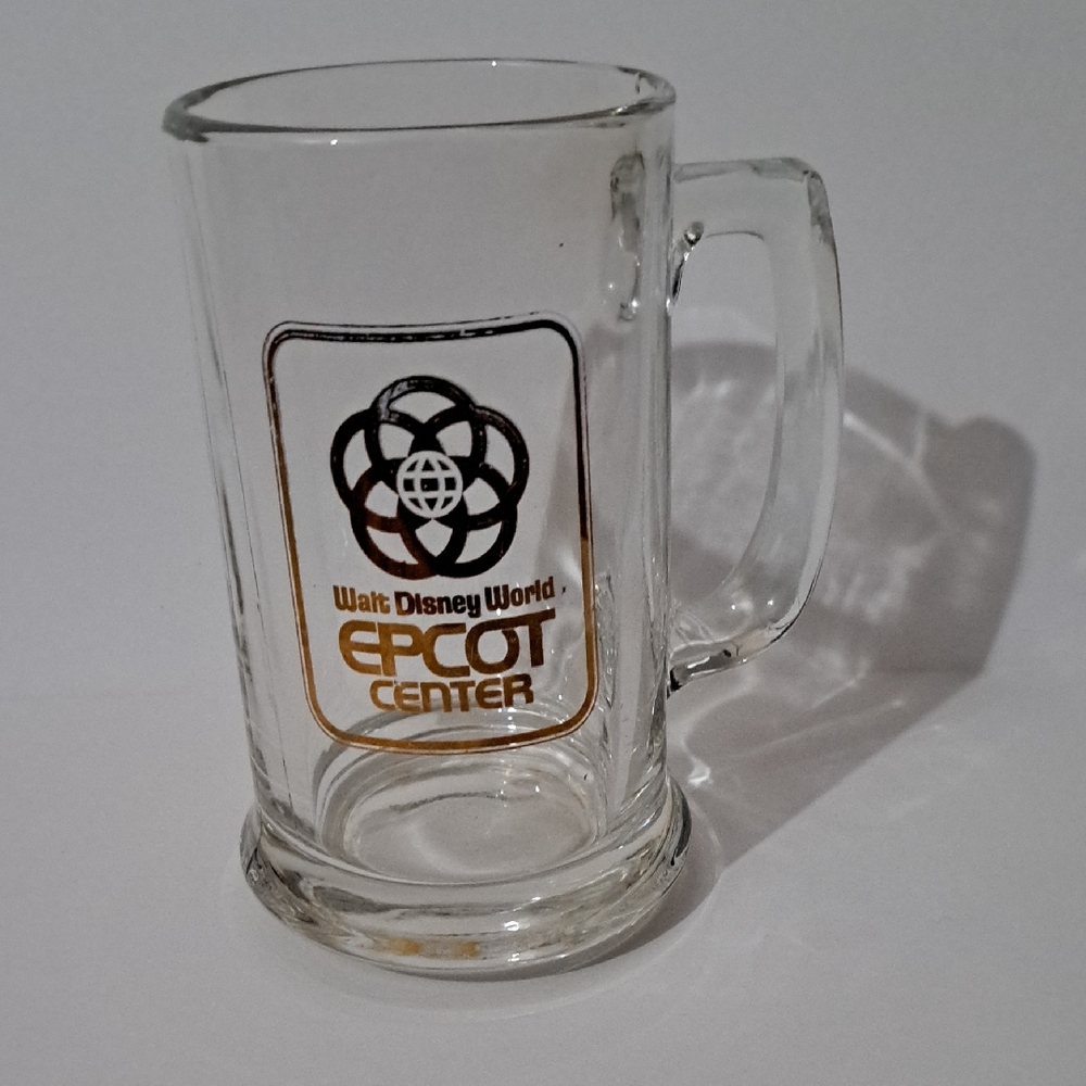 Disney EPCOT Center Clear Glass Mug